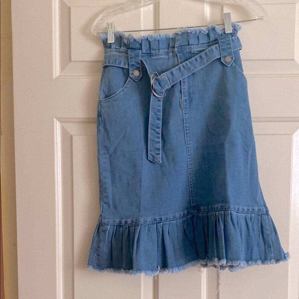 NWT Hayden Denim Blue Pencil Skirt, Size L